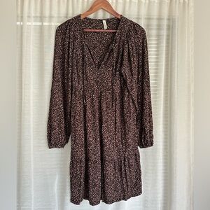 Gentle Fawn Floral Black and brown Dress size small
